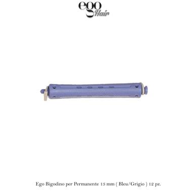 Ego Bigodino per Permanente 13 mm ( Bleu/Grigio ) 12 pz.