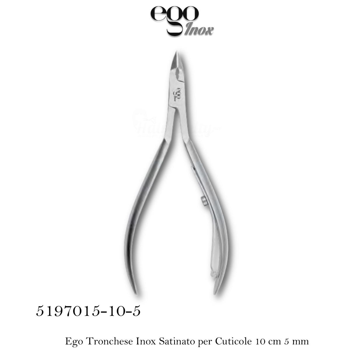 Ego Tronchese Inox Satinato per Cuticole 10 cm 5 mm Sovrapposta