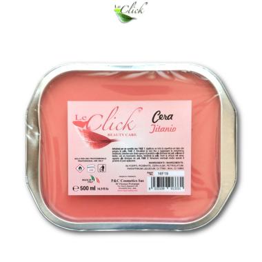 Le Click Cera a Caldo ( Panetto ) Titanio Rosa 500 ml
