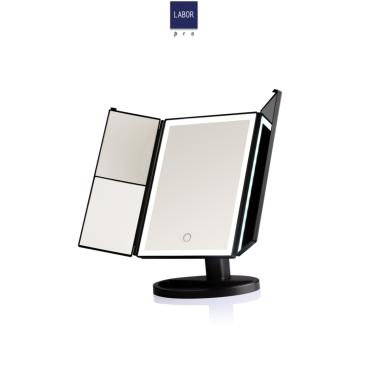 Labor Specchio trucco a 3 ante con LED 38 incorporati