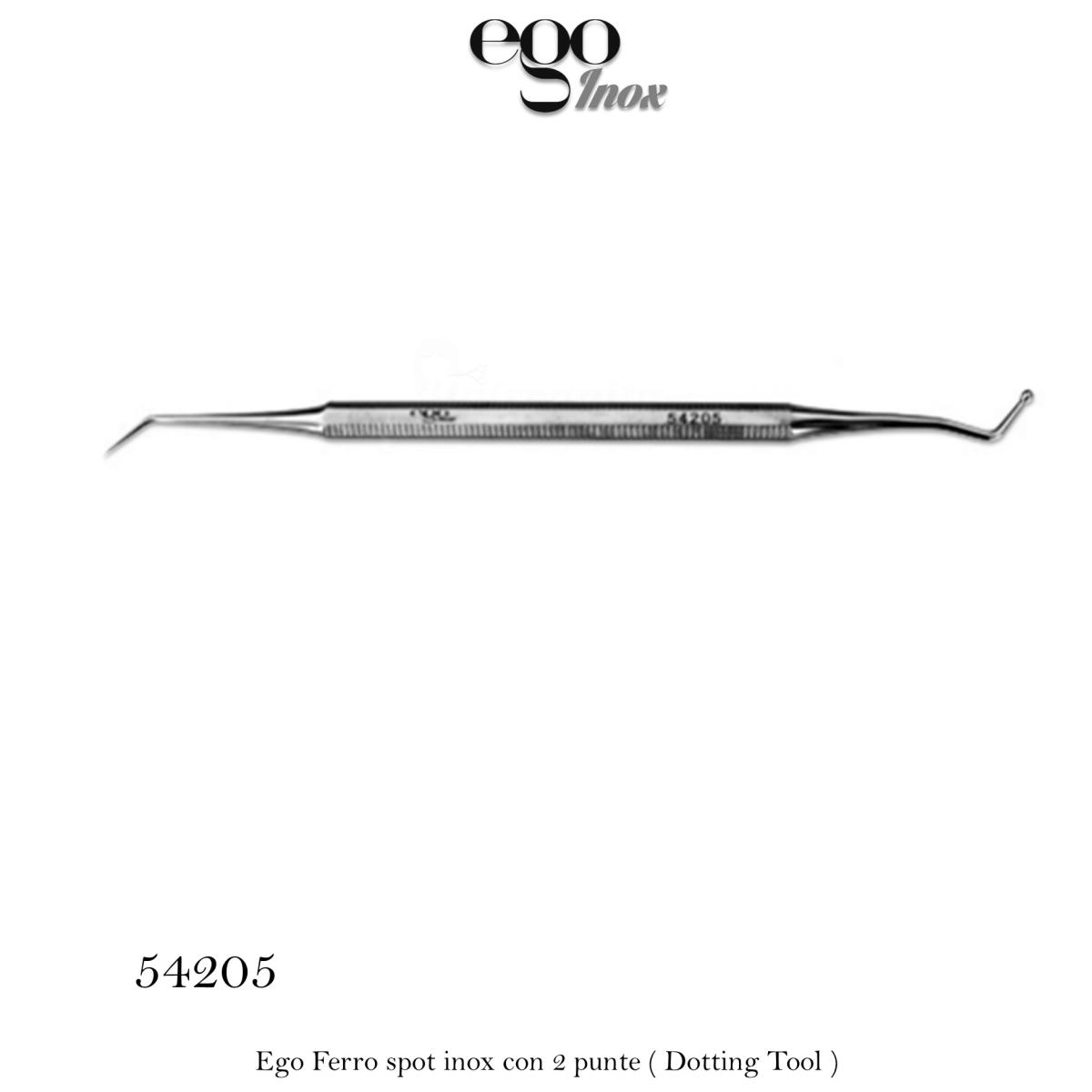 Ego Ferro spot inox con 2 punte ( Dotting Tool )