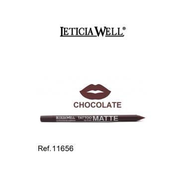 Leticia Well Matita Labbra Tattoo Lip Liner Matte ( 656 Chocolate )