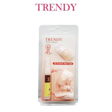 Trendy Beauty Set di 20 Unghie Finte + colla - F1