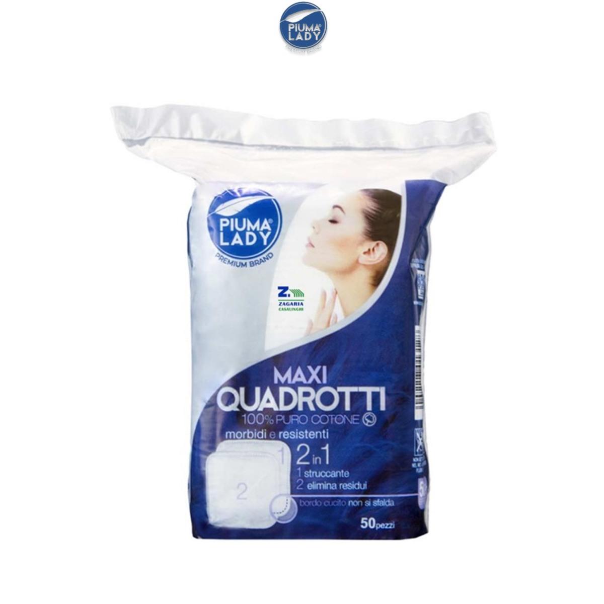 Piuma Lady Maxi Quadrotti di Cotone Struccanti ( Box 50 pz )