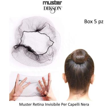 Muster Retina Invisibile Per Capelli Nera ( Box 5 pz )
