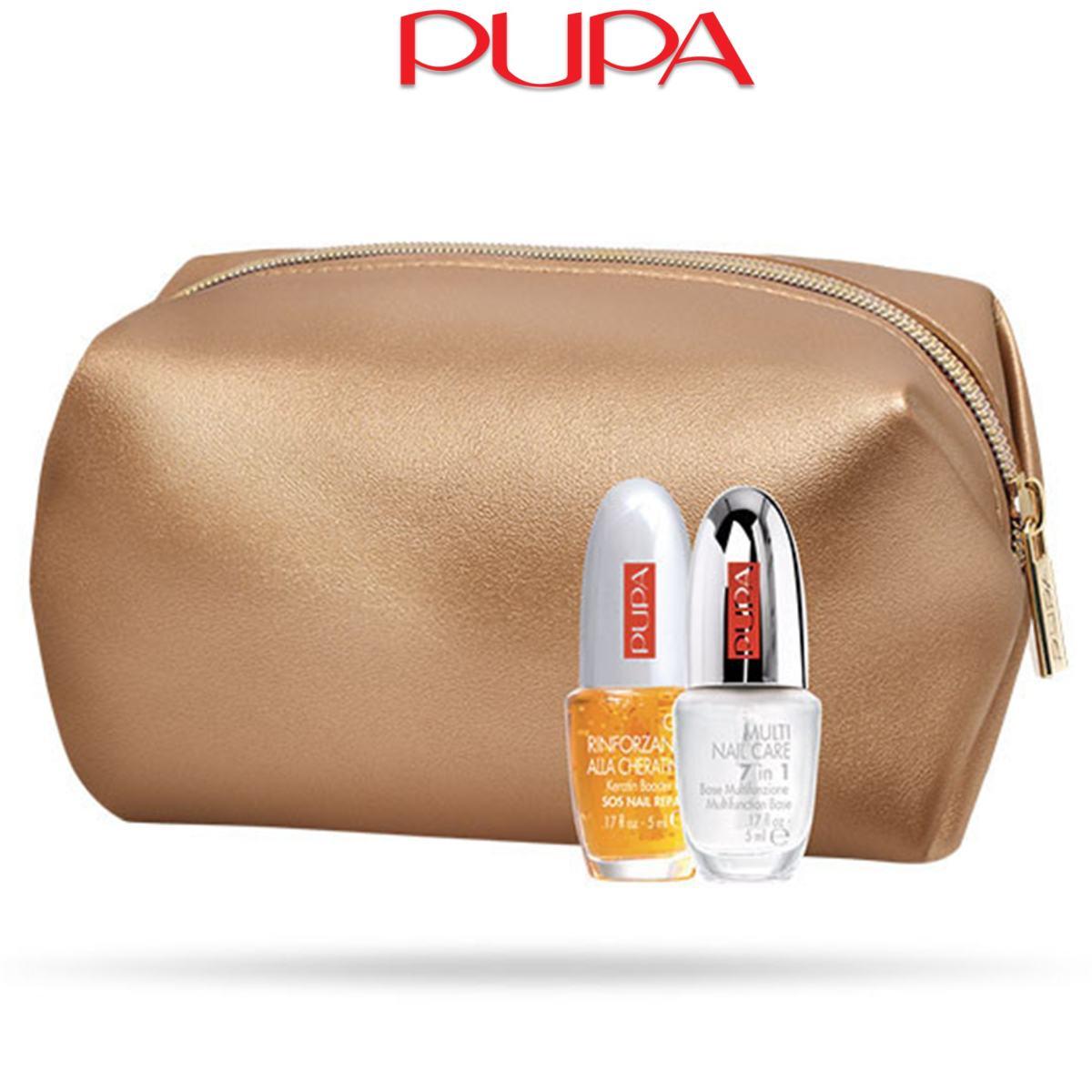 Pupa Coffret Gel Rinforzante + Multi Nail 7 in 1 + Pochette