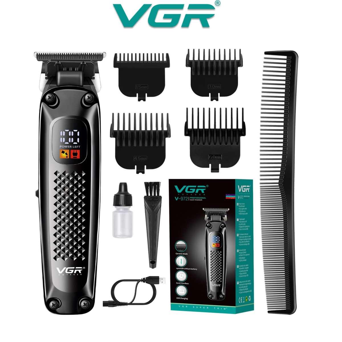 VGR Tosatrice Ricaricabile per i capelli Senza fili Trimmer