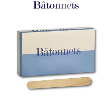 Batonnets Spatole in legno stendi cera  100 pz ( Larga )