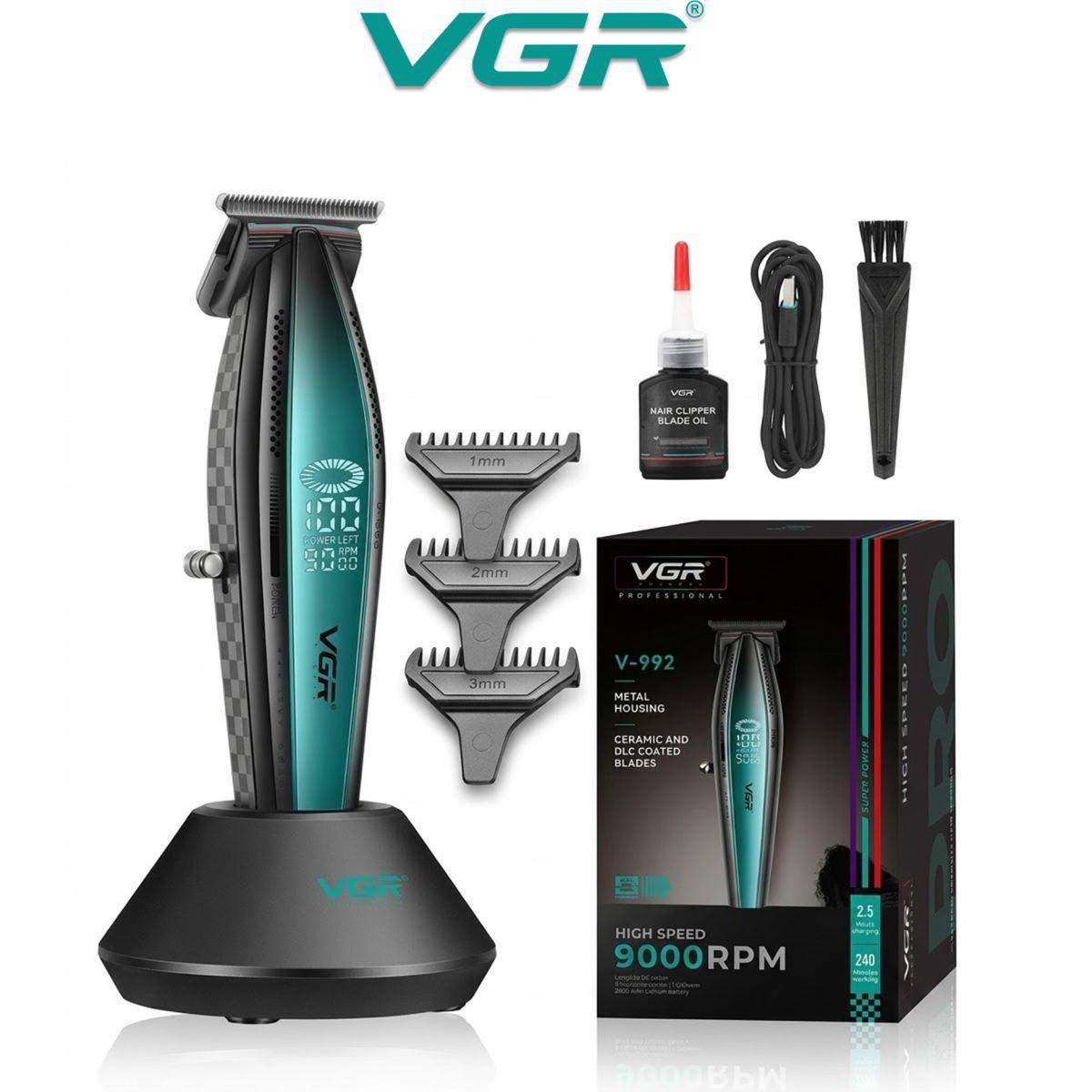 VGR Tagliacapelli Ricaricabile per i capelli Senza fili Trimmer