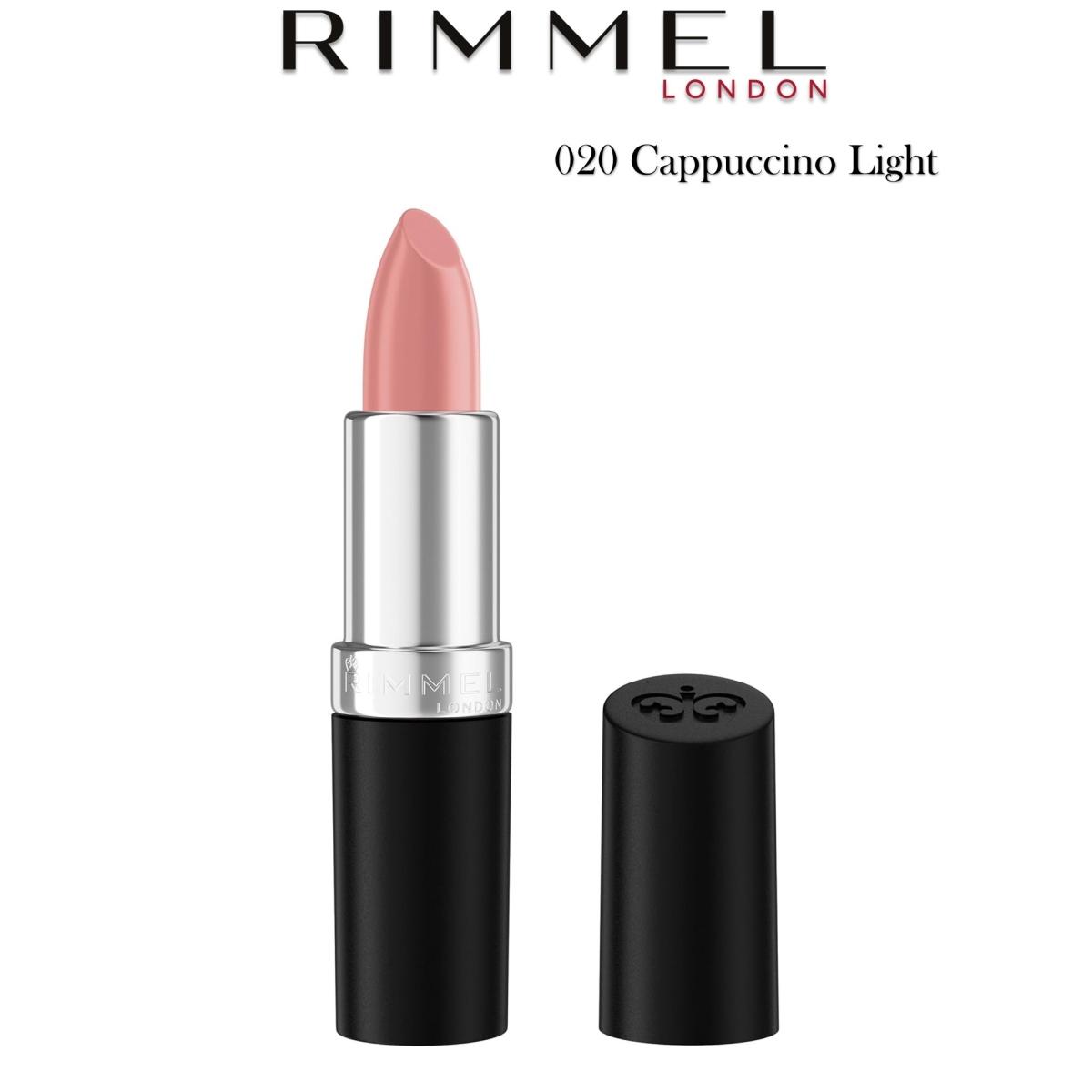 Rimmel Lasting Finish Shimmer Nude Rossetto 020 Cappuccino Light