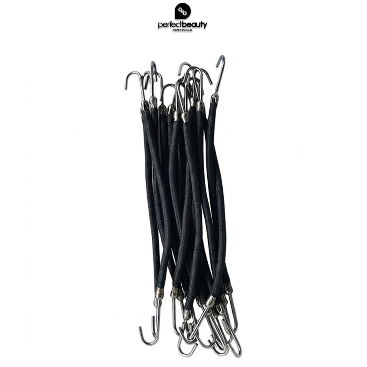 PB Bifull elastici con Gancio ( NERO ) Box 12 pz