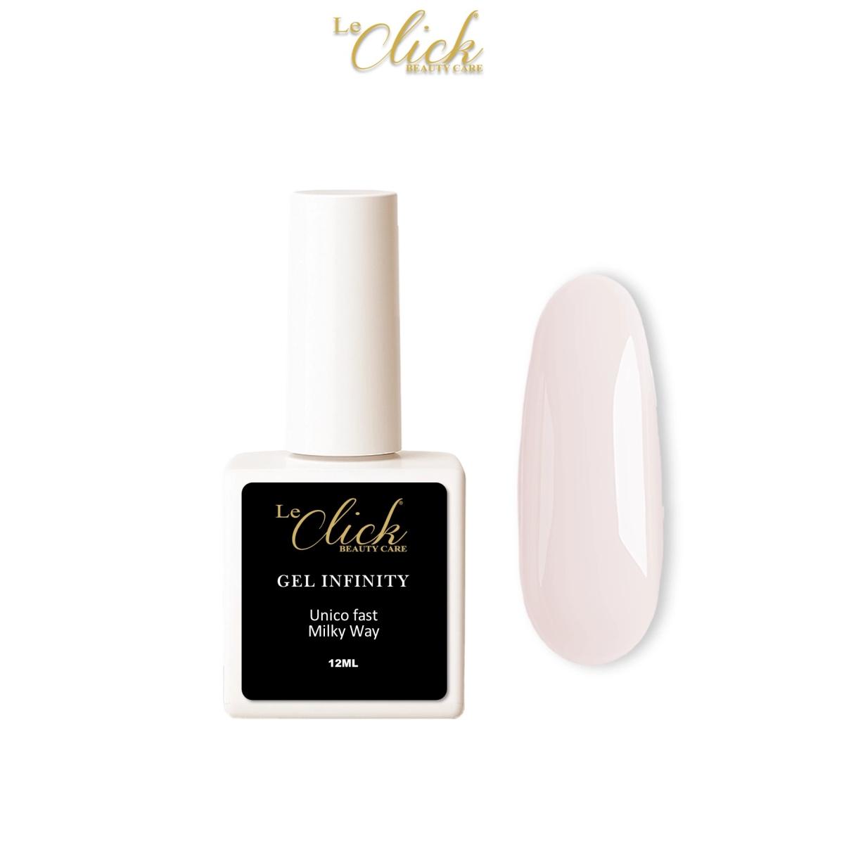 Le Click Gel con Pennello ( Unico Fast Milky Way ) UV&Led 12 ml