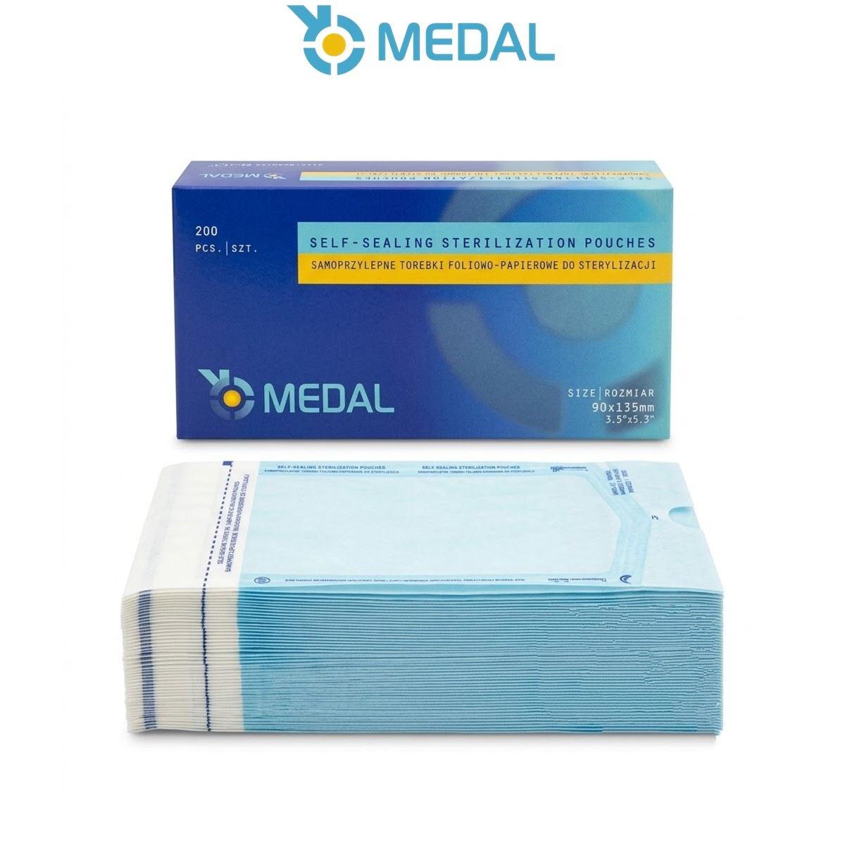 Medal Buste Autosigillanti Monouso cm 9 x 13,5 ( Box 200 pz )