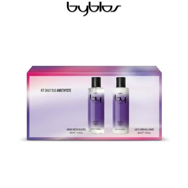 Byblos Amethyste kit con bagno doccia 200 ml + latte corpo 200 ml