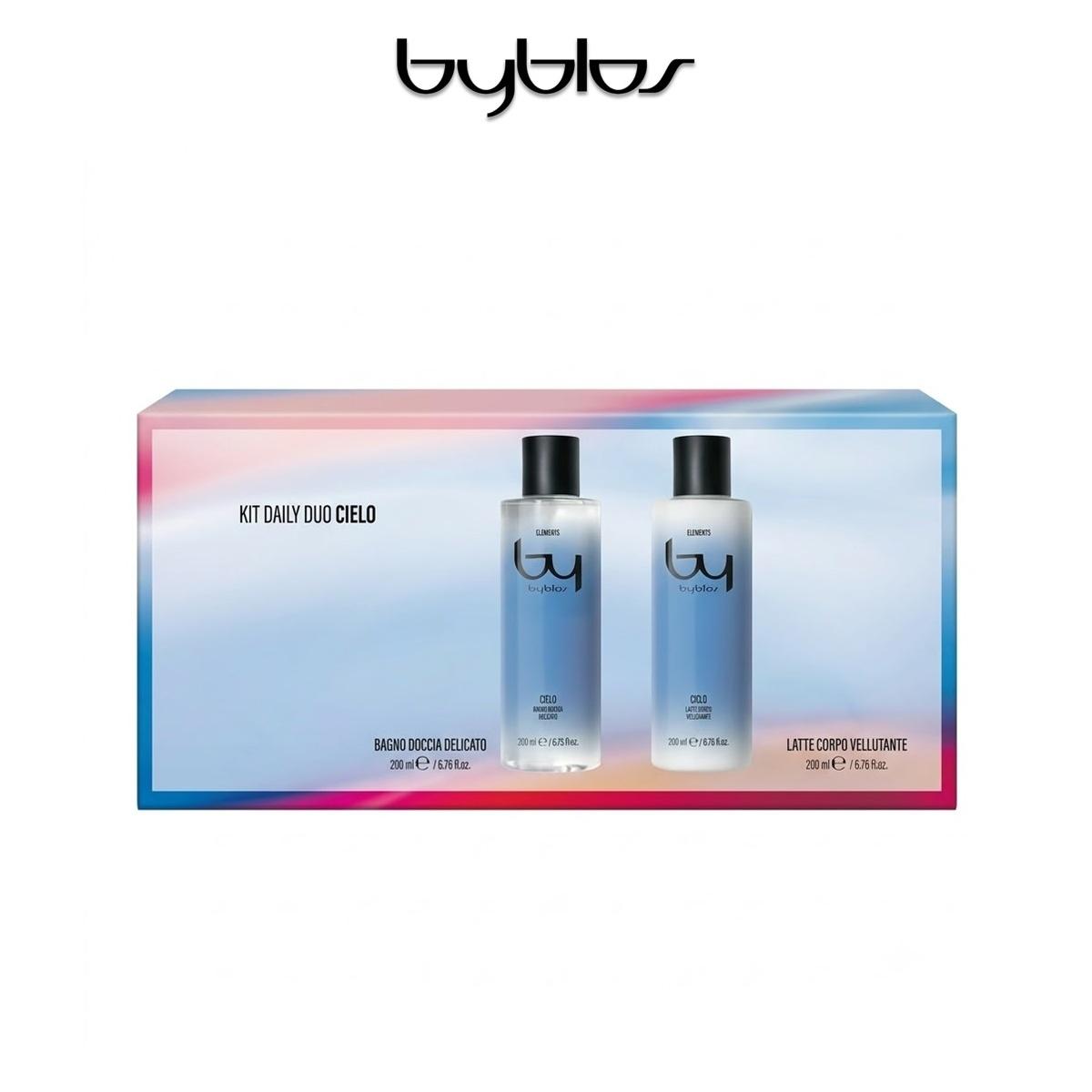 Byblos Cielo kit con bagno doccia 200 ml + latte corpo 200 ml Donna