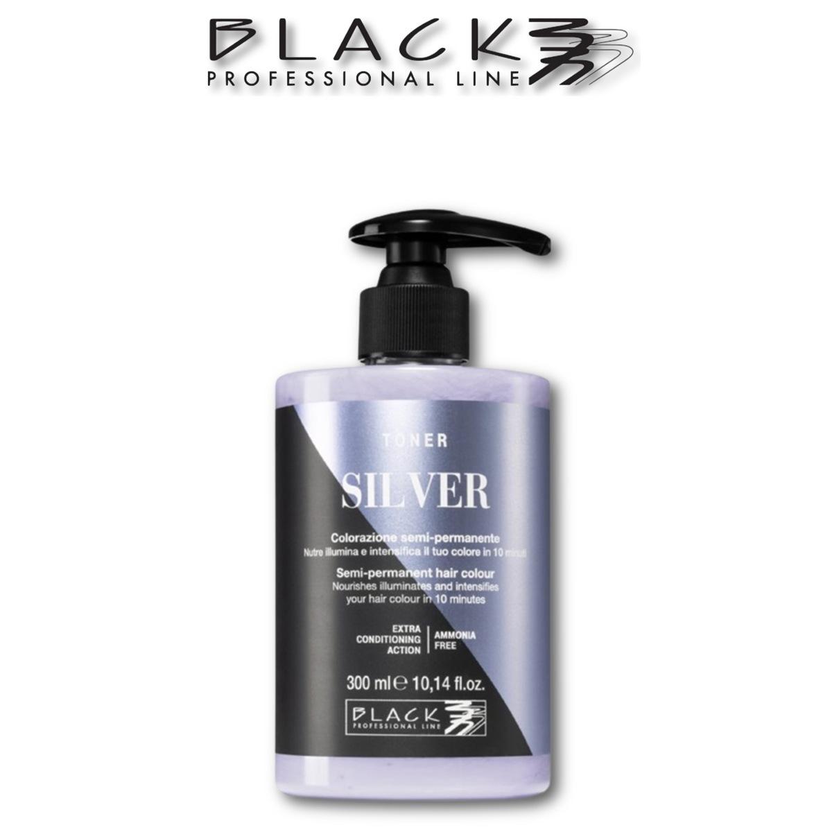 Black Toner Intensificatore Di Colore ( Argento/Silver ) 300 ml.