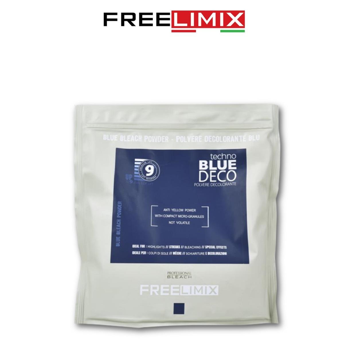 Freelimix Polvere extra Blu-Stand Up 500 gr ( Decolorante 9 Toni )