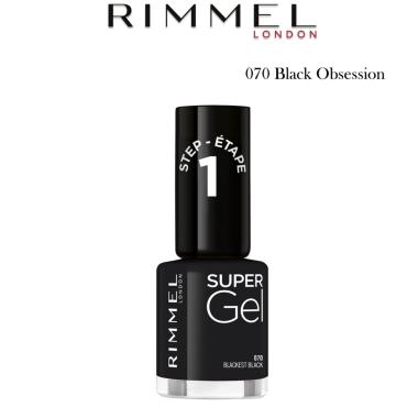 Rimmel Smalto Super Gel 070 Black Obsession 12 ml<br />