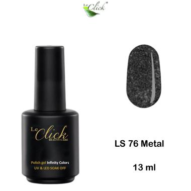 Le Click Polish Gel Infinity ( LS-76 ) Metal 13 ml