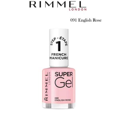 Rimmel Smalto Super Gel French 091 English Rose 12 ml