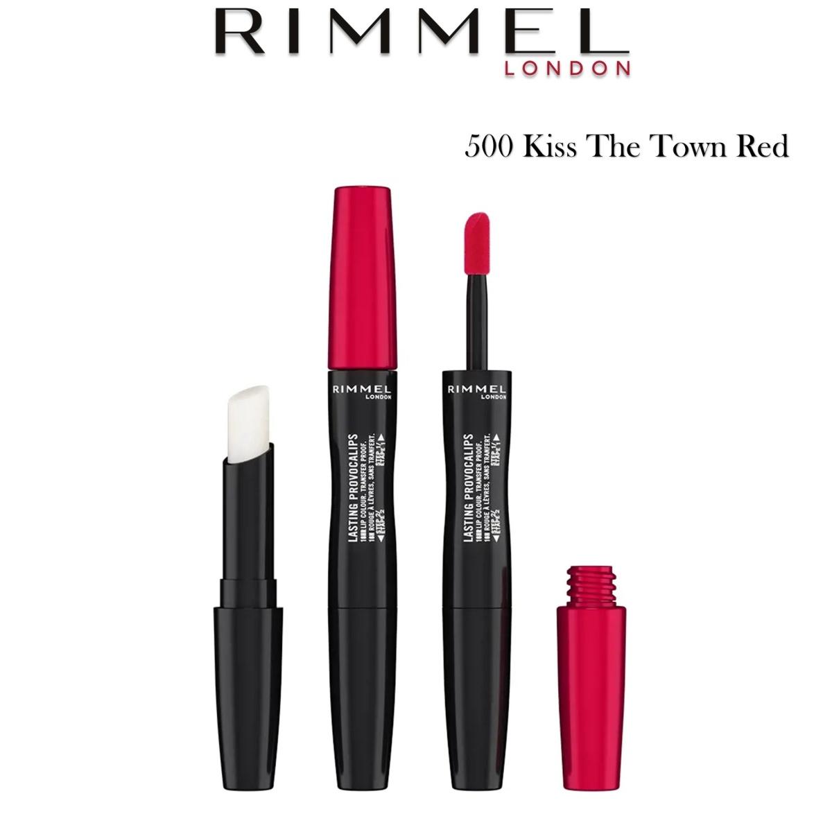 Rimmel Lasting Provocalips Lip Colour ( Rossetto Liquido ) 16 HR 500 Kiss The Town Red