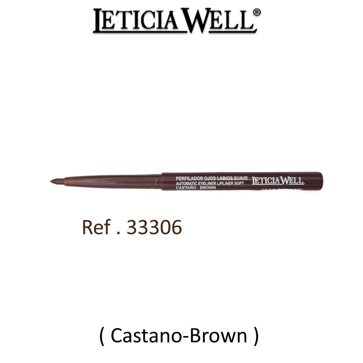 Leticia Well Matita automatica Eyeliner Lipliner Soft ( Castano-Brown )