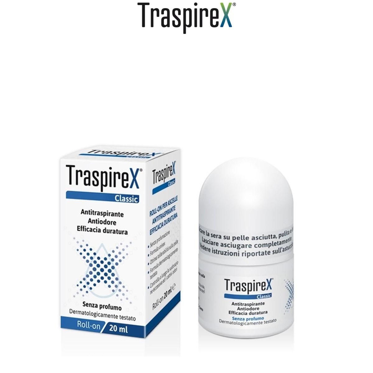 Traspirex Classic Roll-on Antitraspirante 20 ml ( Deodorante ) senza profumo