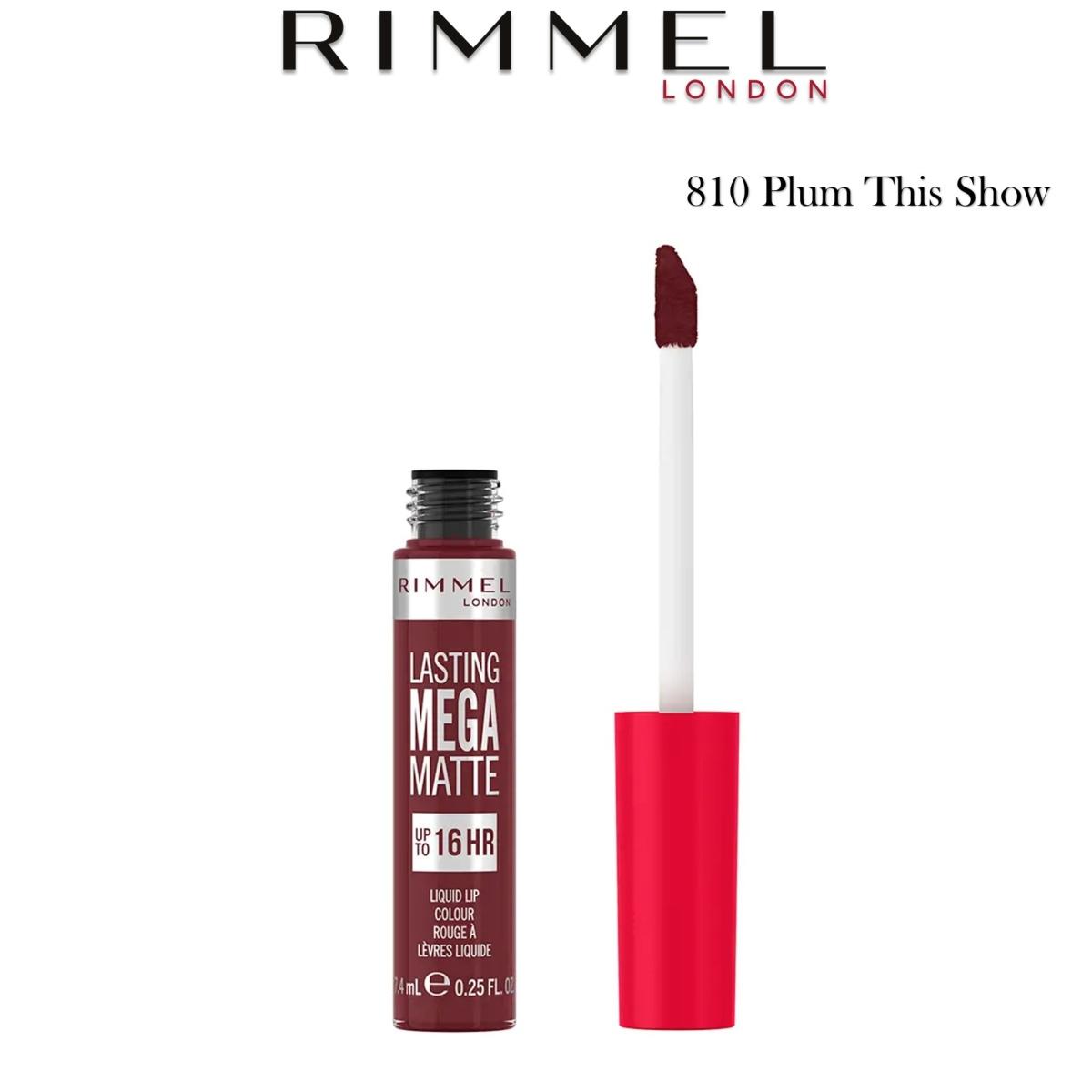 Rimmel Lasting Mega Matte 16 HR ( Rossetto Liquido ) 810 Plum This Show 7,4 ml